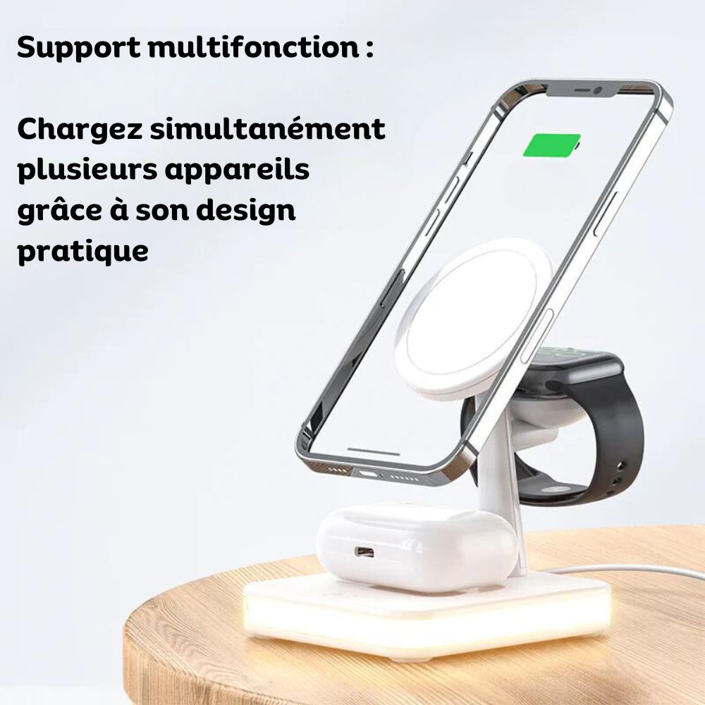 Chargeur Sans Fil 3-en-1 - MagDock
