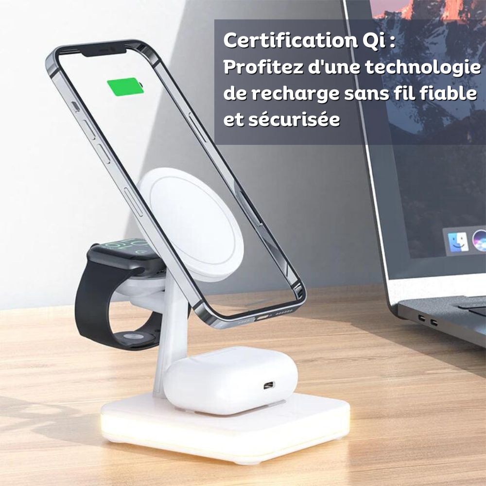 Chargeur Sans Fil 3-en-1 - MagDock