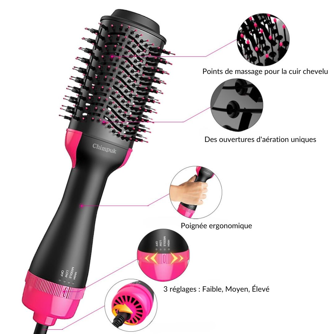 Sèche cheveux Brosse - AirGlam