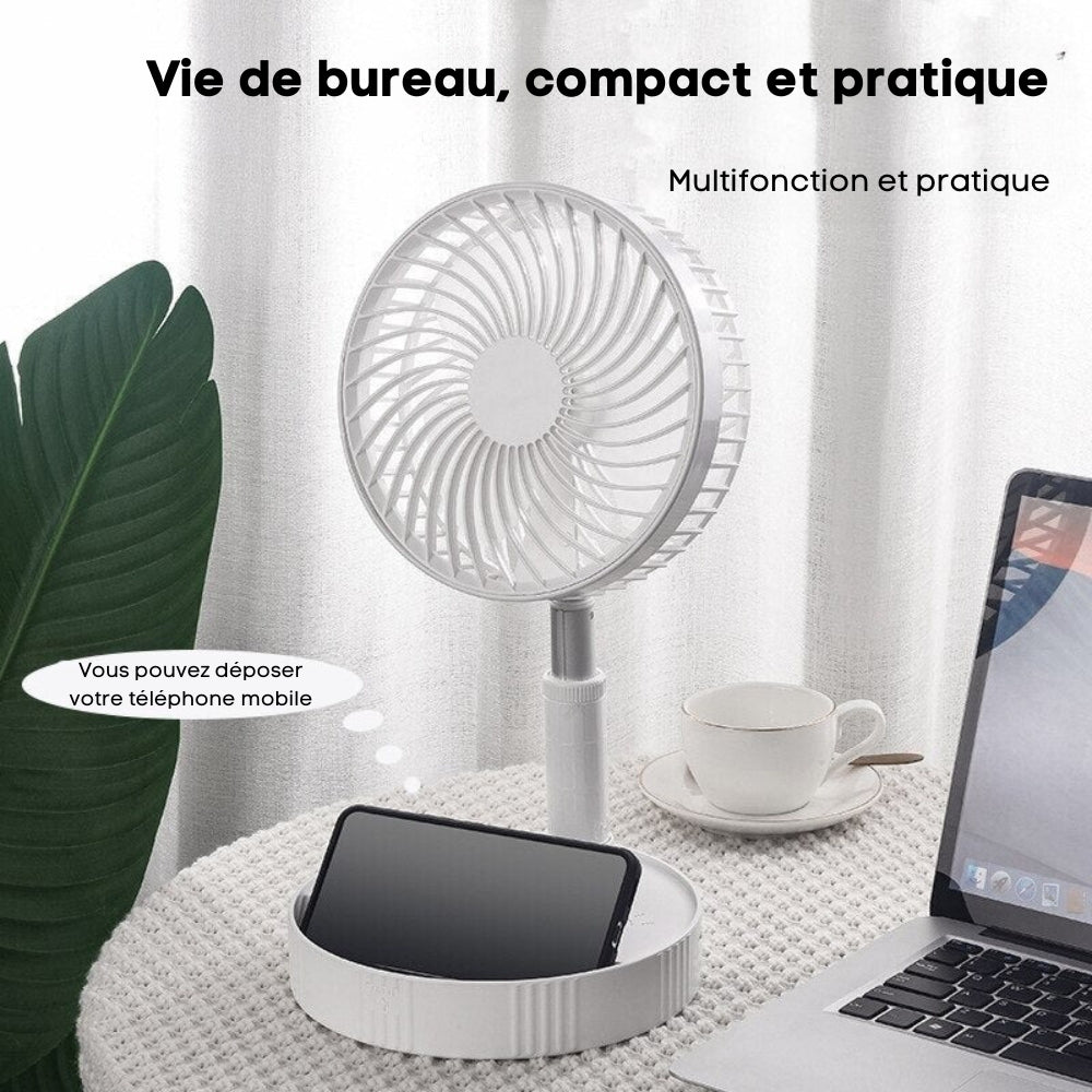 Ventilateur portable rétractable sans fil - FoldAir