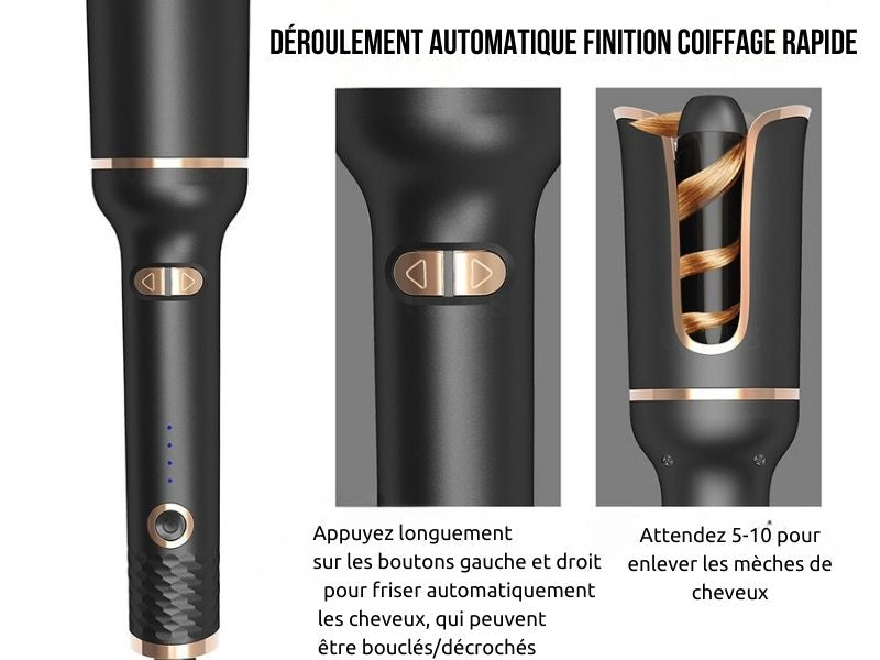 Fer à friser à rotation automatique - Spin-n-Curl