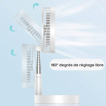Ventilateur portable rétractable sans fil - FoldAir