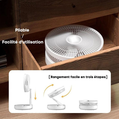 Ventilateur portable rétractable sans fil - FoldAir